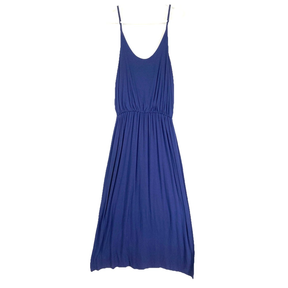 Olivia Rae Lounge Navy Blue Sleeveless Minimalist Capsule Maxi Dress Womens M
